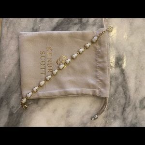 White Metallic Kendra Scott Bracelet!